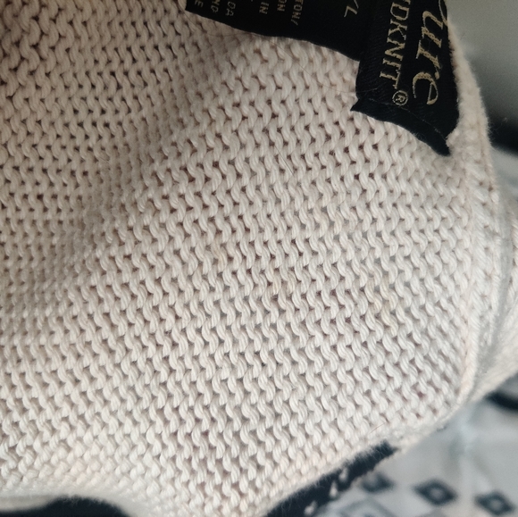 Handknit Cotton Patchwork Cardigan - Picture 3 of 7